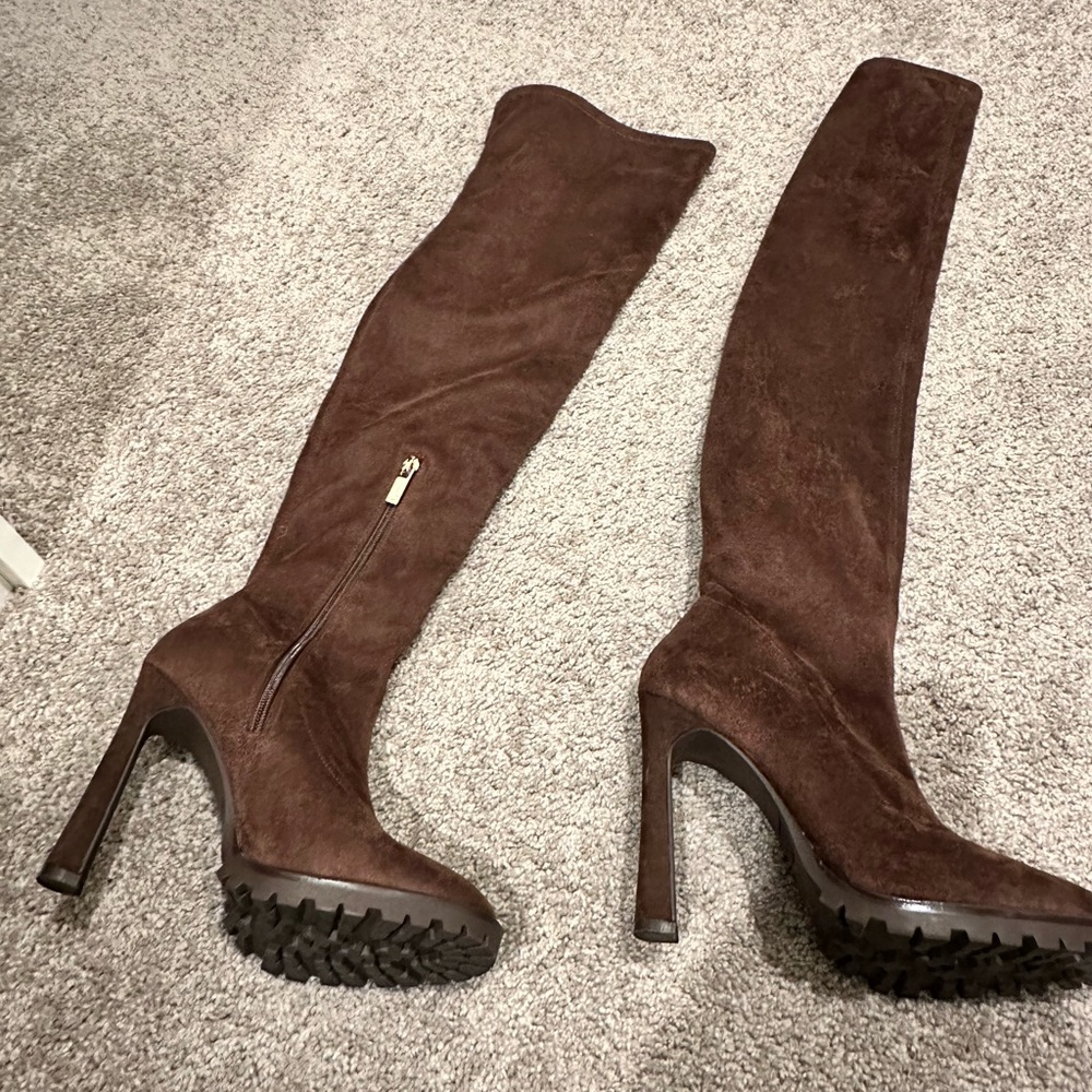 New JLO Jennifer Lopez Coblin Over The Knee Boots